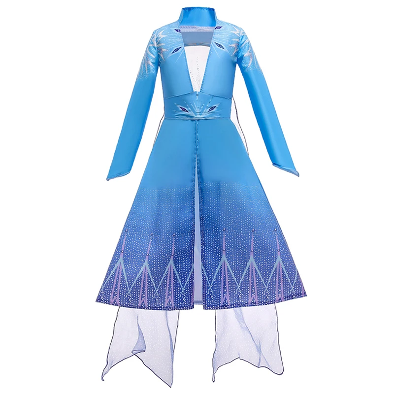 cutest baby dresses 3 5 6 8 10 Years Girls Snow Queen Elsa 2 Dress Kids Halloween White Princess Costume Children Birthday Party Frocks Clothes Up skirt for baby girl