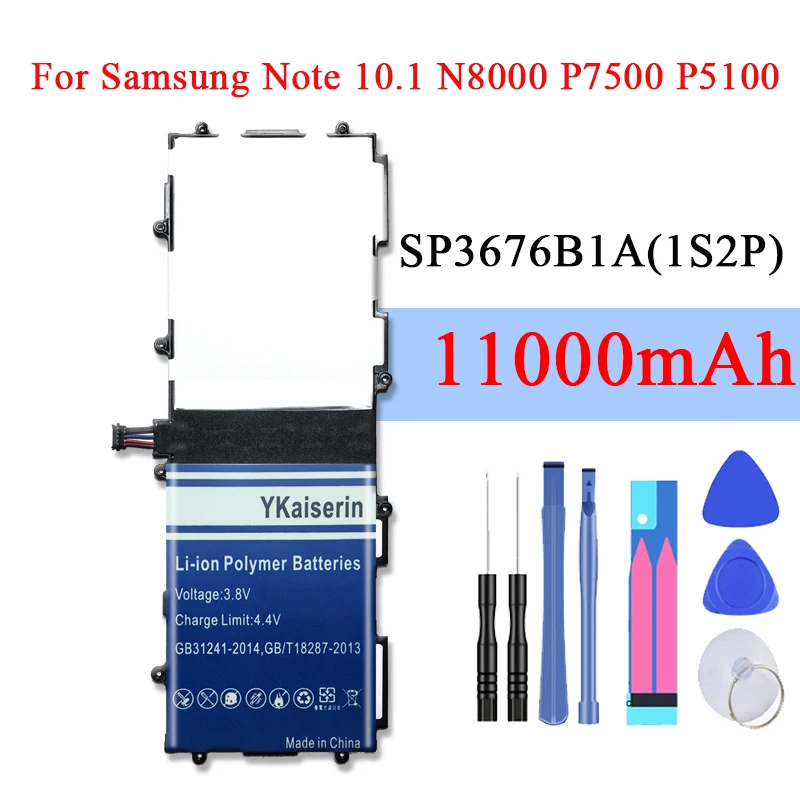 11000 мА/ч SP3676B1A(1S2P) запасная батарея для Samsung Galaxy Tablet Tab 2 Note 10 1 P5100 P5110 P7500 P7510 N8010 SP3676B1A |
