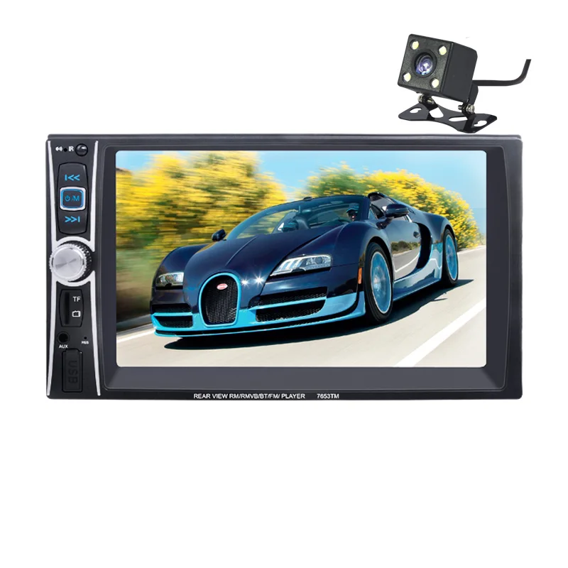 7653 6.6 Inch Car Hd Bluetooth Mp5 Player Mobile Phone Interconnection Rear View+Camera