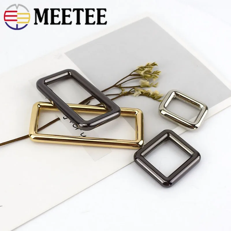 10/20 штук Meetee прямоугольник металлическая пряжка для ремня ремень рюкзака ошейник пряжки карабины застежка для сумки поделки кожаный F1-4