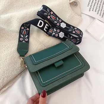 

Bags for women Brand Originality Design Handheld Women's bag with wide shoulder strap 2019 new retro Shoulder Messenger Bag