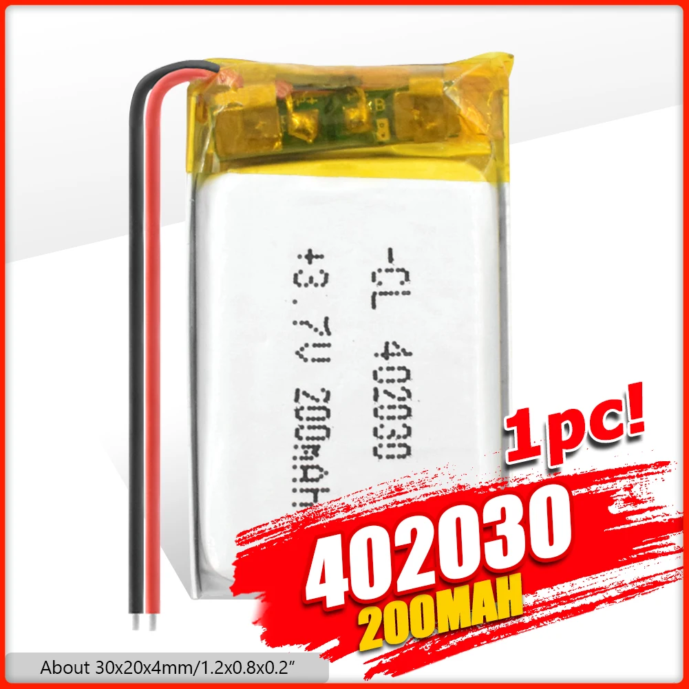 Postuman для MP3 MP4 часы игрушки сотовый телефон GPS полимерная литиевая батарея 3 7 В 402030