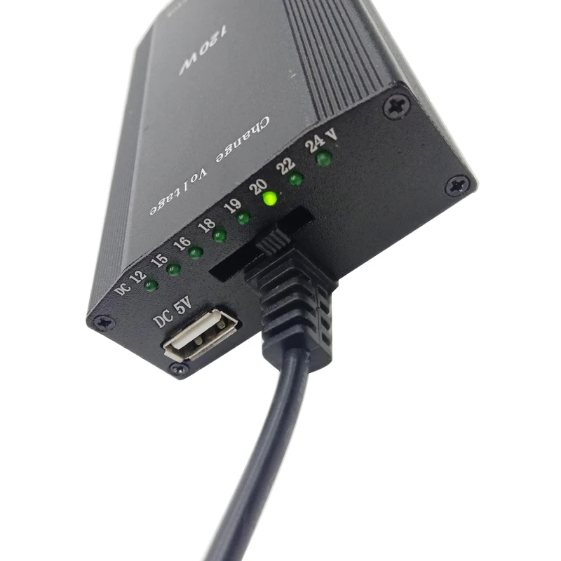 Universal de Carro Adaptador de Alimentação para Laptop e Notebook ac para dc Tomada 16v 18v 19v 20v 22 Carregador v 24v ue 120w 12v 15v - Image 6