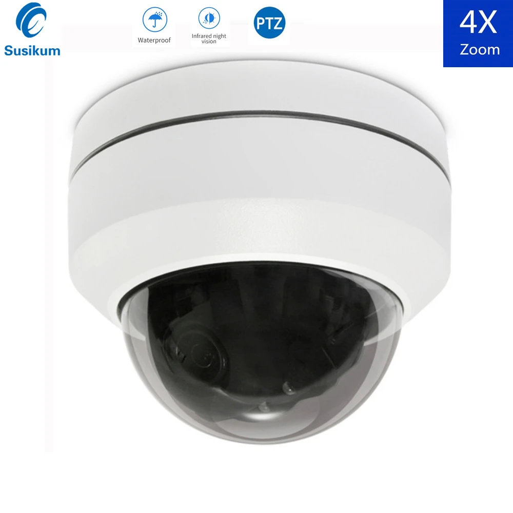 

1080P Speed Dome PTZ Camera AHD 2.8-12mm Motorized Lens FULL Color Day And Night Vision Security Outdoor Camera 2MP