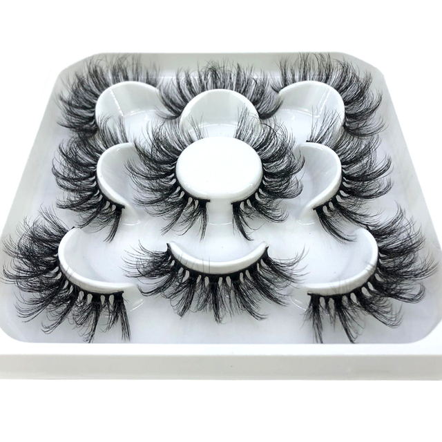 5 pairs natural false eyelashes fake lashes long makeup 3d mink eyelashes eyelash extension mink eyelashes for beauty