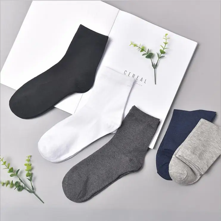 Black White Cotton Socks Polyester Trainer Socks Black White Socks