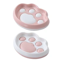 2021 yeni sevimli kedi pençesi sabun kutusu sabunluk kutu tutucu tuvalet sabunu sabun koruyucular
