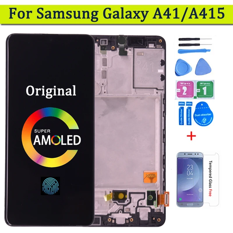 Оригинальный ЖК-дисплей для Samsung Galaxy A41 A415 дисплей с сенсорным экраном дигитайзер