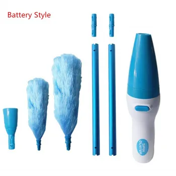 

360u00b0 Adjustable Electric Feather Duster Dirt Dust Brush Vacuum Cleaner Parts Furniture Window