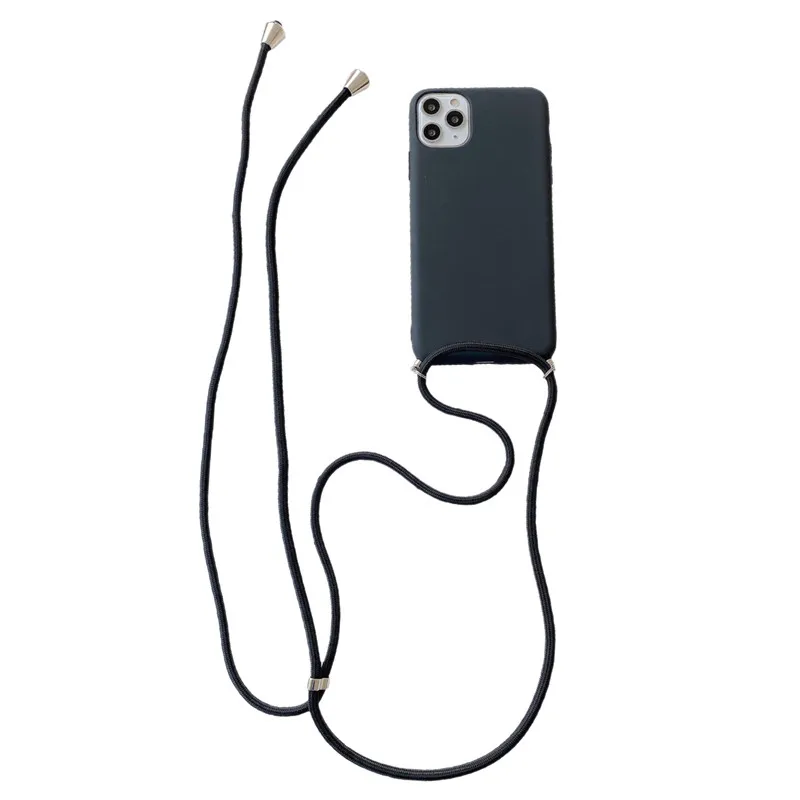 cellphone pouch Crossbody Necklace strap Lanyard Cord Soft phone case For HuaWei P20 P30 Lite P40 pro honor 8X Nova 3 4 5 Y9 2019 back cover phone purse