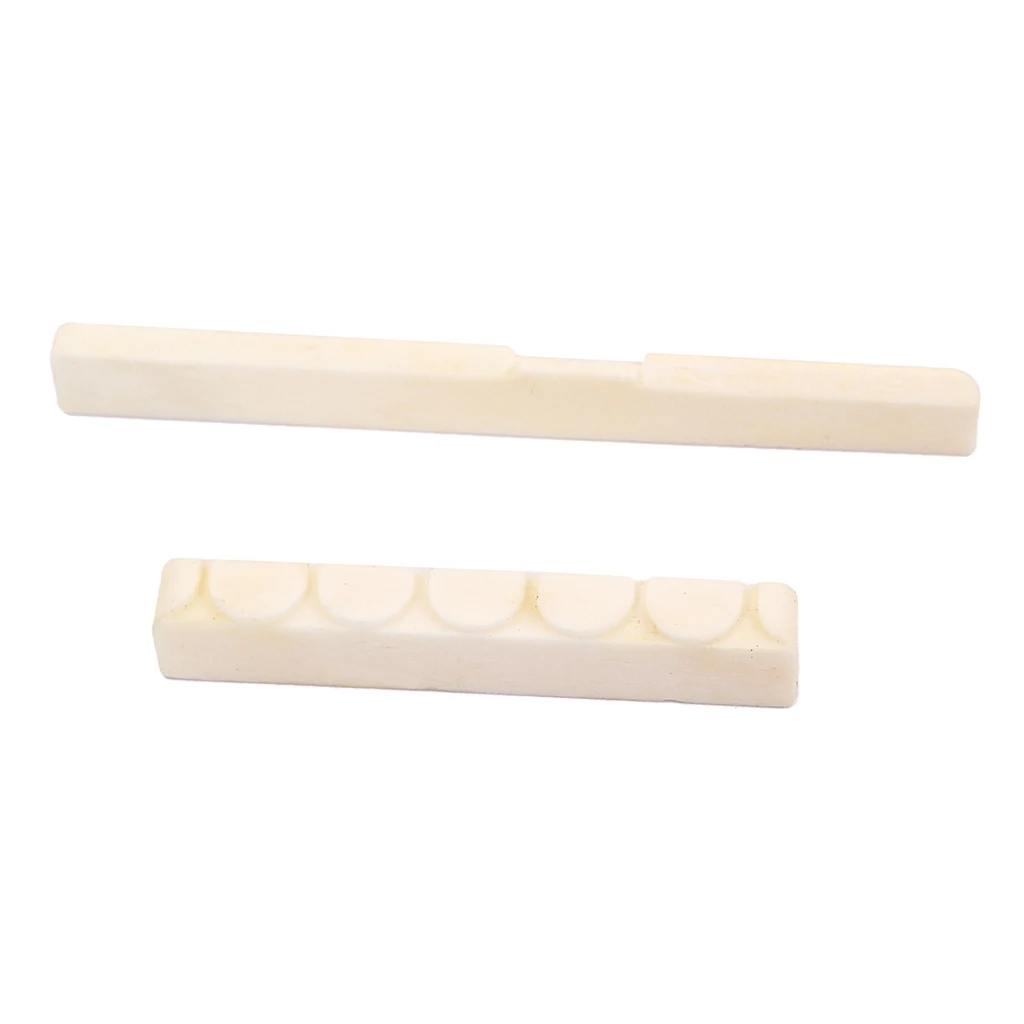 1 Set Guitar Bone Bridge Saddle Blank&Nut for Classical Guitar Parts Accessories