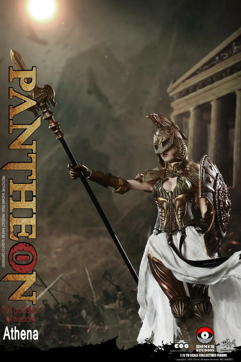 COOMODEL X HOMER HS001 PANTHEON-ATHENA GODDESS OF WISDOM 1/6 фигурка