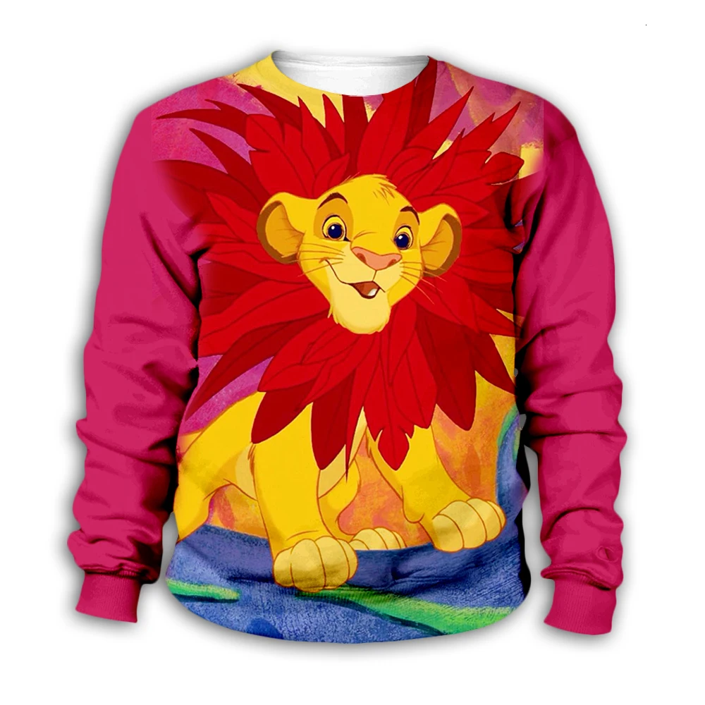 HAKUNA/MATATA толстовки с капюшоном с рисунком Simba короля льва Детский комплект, толстовки на молнии с 3D-принтом для малышей пуловер для мальчиков и девочек, штаны, Прямая поставка