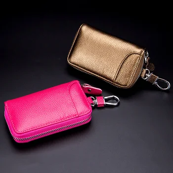 

Men and women key bag multi-function storage bag wallet clip smart men butler car small key bag small leather keychain