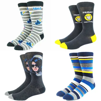 

4 Pairs Men's Various Long High Socks Pack