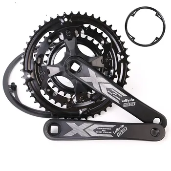 

28/38/48T Mountain bike Crank Set Hollow Tooth Plate Bike Crank Set 6 7 8 9 Speed MTB Bicycle Crankset Sprocket 170mm 5 colors
