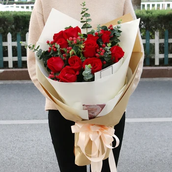 

25 Bouquet Artificial Rose Flowers Camellia Silk Fake Flower Eternal Simulate Rose Flower for DIY Home Garden Wedding Decoration