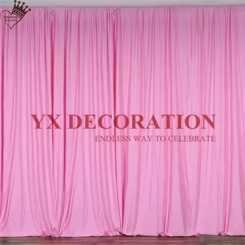 

Elegant Drapery Poly Wedding Backdrop Curtain Seamless Backdrops Stage Background Event Party Decoration