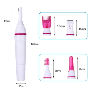 

Women Hair Removal 5 In 1 Electric Shaping Female Shaving Machine Mini Shaver Trimmer Razor For Eyebrow Underarm Removal