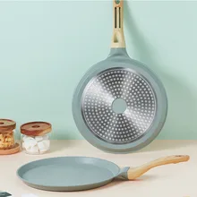 Grill Frying Pan Griddles Durable Nonstick Frying Pot Egg Pancake Pan for Kitchen Dishes Omelette Induction Cooker Pan Handle