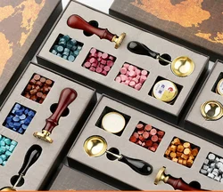 Kit de tampons de cire en laque Style européen, fournitures pour manuel d'art, enveloppes de décoration créatives pour cadeaux 