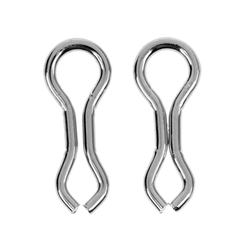 50 Pieces Fishing S / M / L Alloy Long Sinker Eyes Eyelets for Lead Weight Molds
