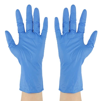 

20PCS Blue/Black Disposable Gloves Strong Durable Latex Rubber Cleaning/Kitchen/Work/Garden/ Universal for Both Hands Gloves