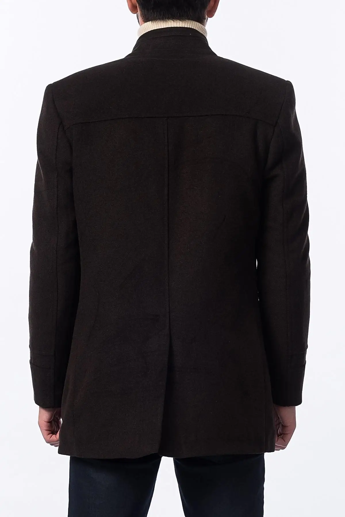 Мужская кофейная Overcoat-1020001P8301 с узором Dewberry