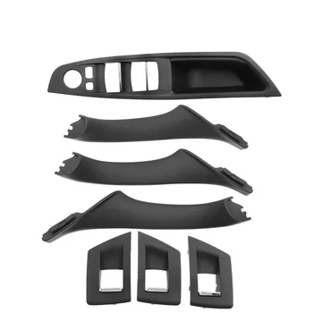 

Door Handle Recessed Grip Switch Panel Set Fits BM W 520d 528i Black