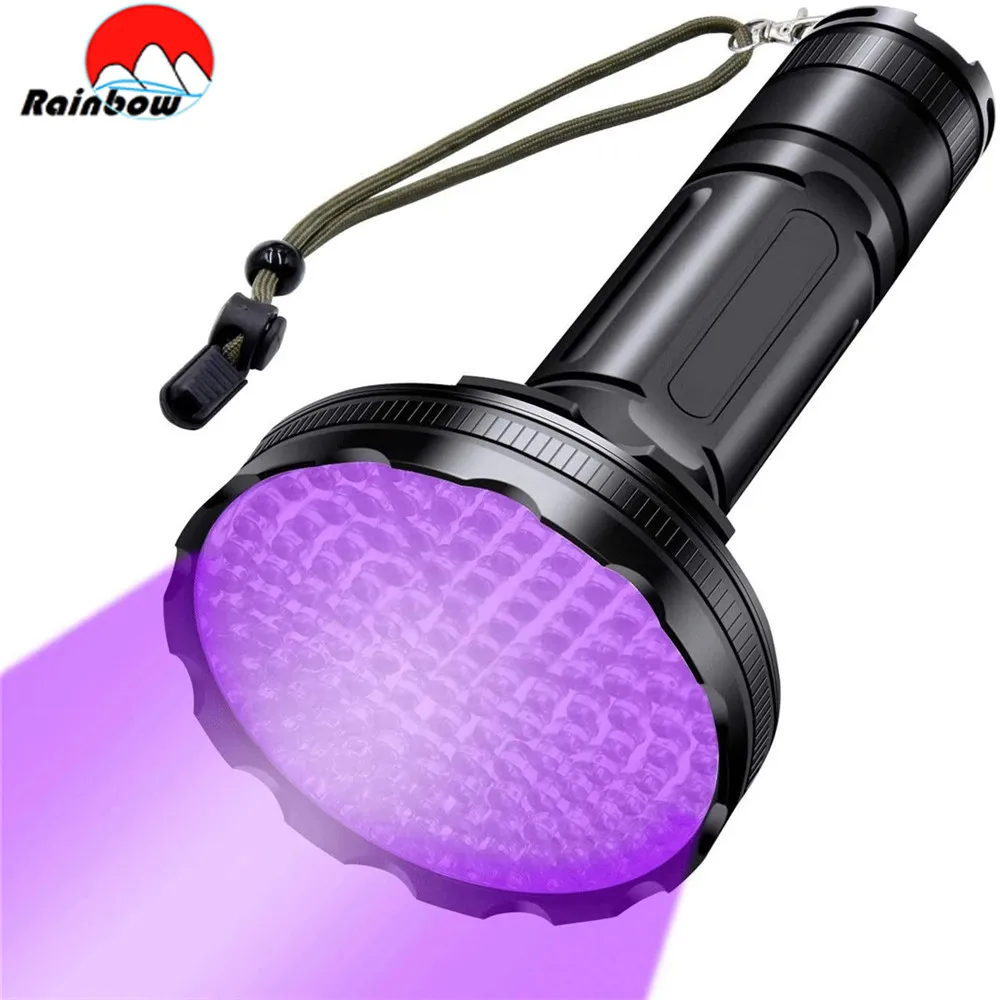 NVTED Linterna ultravioleta UV luz negra, 51 LED 395 nM portátil de mano  luz negra para mascotas y detector de manchas linternas