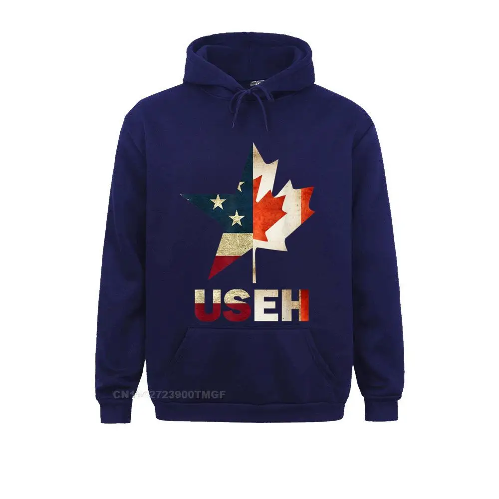 Long Sleeve Hoodies Summer/Fall Mens Sweatshirts USEH Leaf Canadian American Flag Shirt Canada USA Flag Gift T-Shirt__21405 Summer Clothes Graphic USEH Leaf Canadian American Flag Shirt Canada USA Flag Gift T-Shirt__21405navy