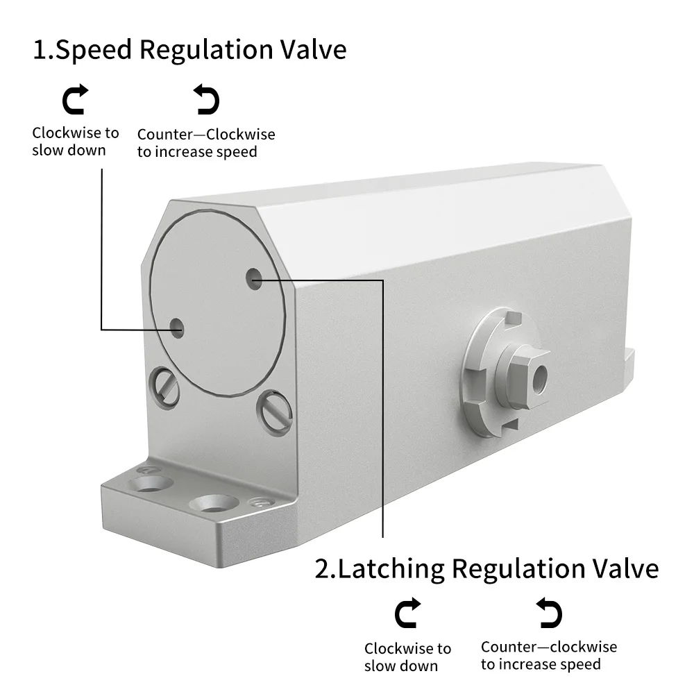 GANCHUN Door Closer 60-75KG Door Closer Hydraulic Durable And Adjustable Closer Door Closer Hydraulic