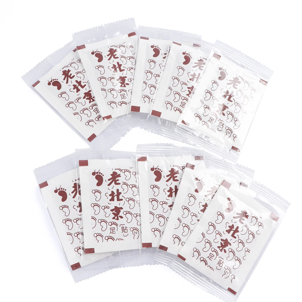 10 шт. детоксикационные патчи для ног с клейкой очисткой|Расслабляющие процедуры|