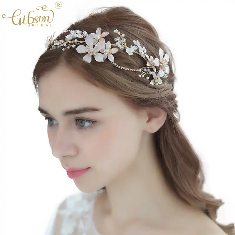 Vogue Bridal Headbands Enchanted Floral Crystal Wedding Hair Vine