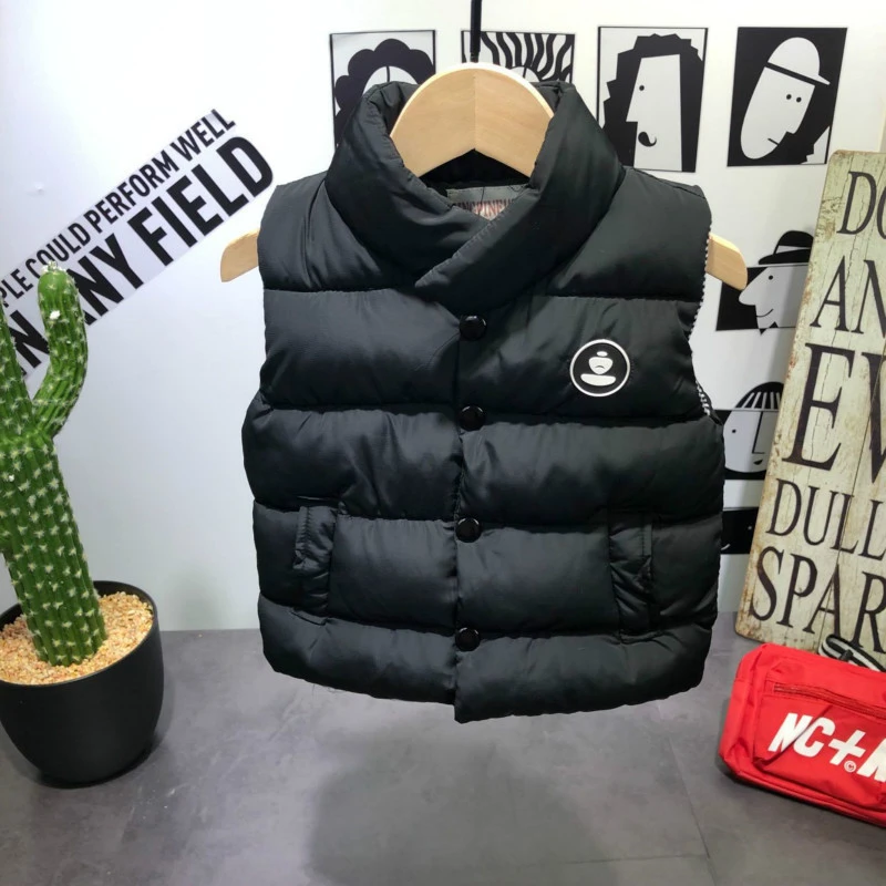 vest Комплекты одежды для мальчиков 2, 3, 4, 5, 6 лет толстый Повседневный свитер джинсы пуховый жилет детский спортивный костюм из 3 предметов спортивный костюм для мальчиков осень-зима - Цвет: vest
