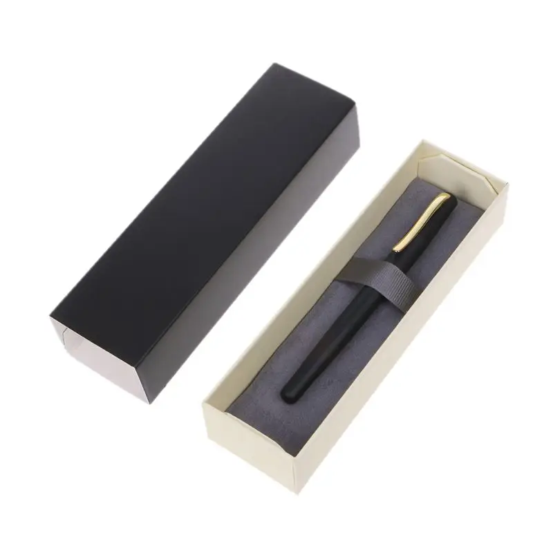 

2020 New Black Fountain Pen Matte 22KGP M Nib Set Nice Gift