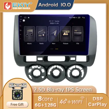 شراءEKIY DSP بلو راي IPS أندرويد 10.0 مشغل وسائط متعددة 6G + 128G لهوندا صالح جاز 2004 2005 2006 2007 Carplay راديو تلقائي ستيريو لتحديد المواقع
