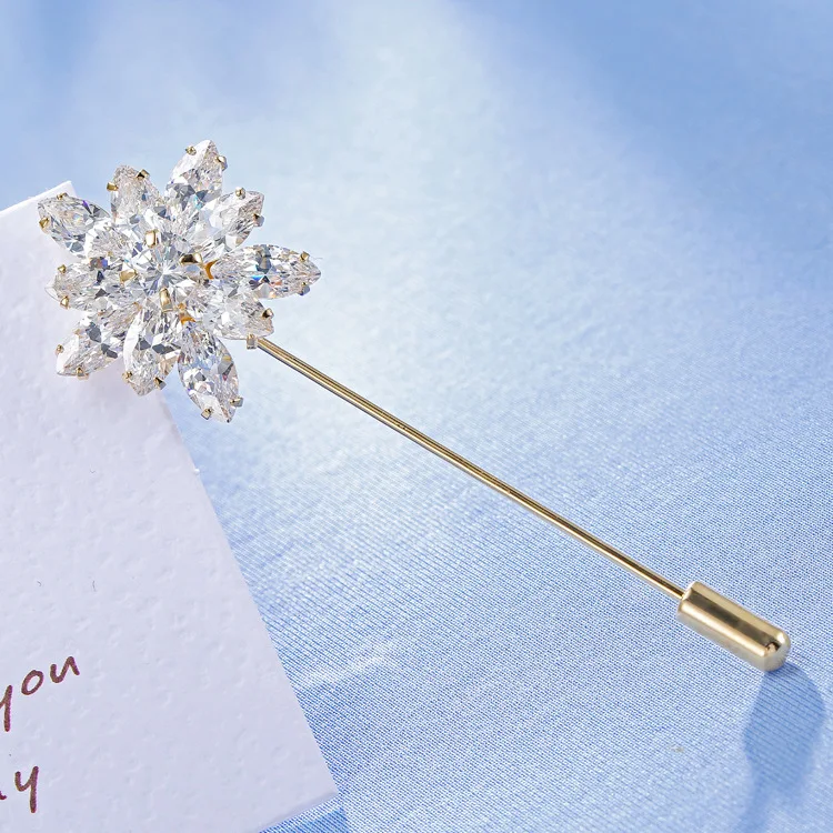 

Pin A- line Needle 2016 New Style Zircon Flower Women's Korean-style Elegant Corsage Clothing Brooch
