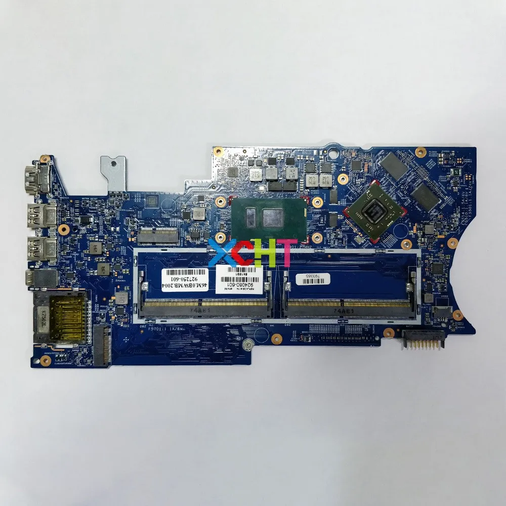 

924080-601 924080-001 w 530/4GB GPU i7-7500U CPU for HP Pavilion x360 Convertible 15-BR 15T-BR000 Notebook PC Laptop Motherboard