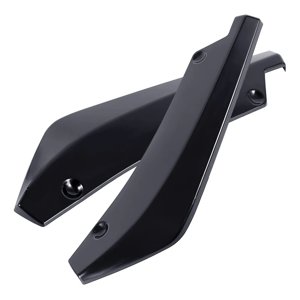 2Pcs Universal Car Rear Bumper Lip Diffuser Splitter Spoiler Scratch Protector