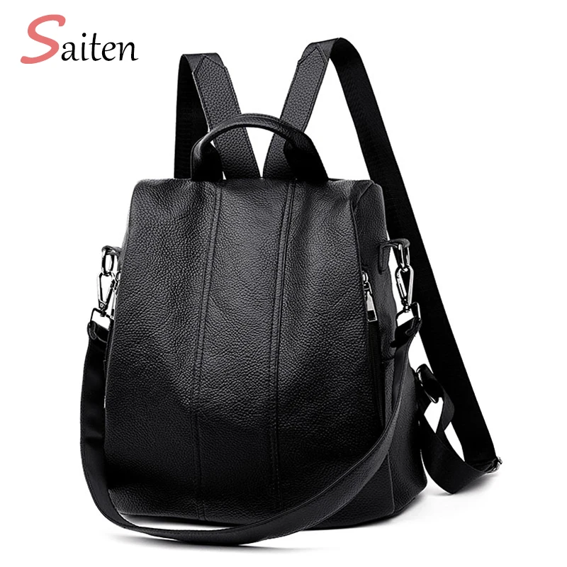 

Brand Waterproof & Anti-theft Backpacks Women PU Leather Classic Female Shoulder Bag Designer Travel Ladies School Bagpack