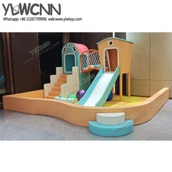 Aire de jeux pour enfants, piscine douce, jouet amusant, toboggan, océan, boule de mer, clôture, labyrinthe, parc de paradis intérieur personnalisé 