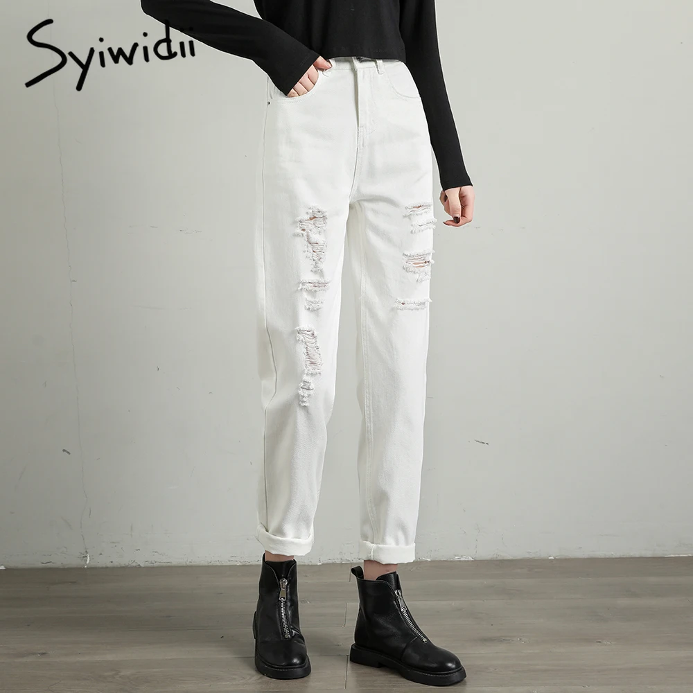 ripped mom jeans women