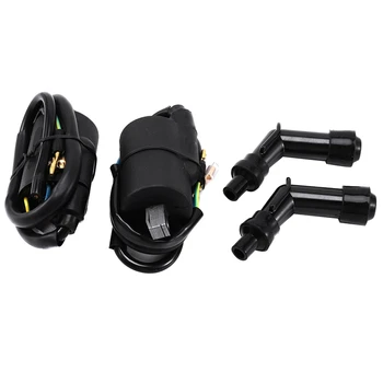 

Ignition Coils and Plug Caps Set Fit for Honda CB450K CB450 CL450K CB500T
