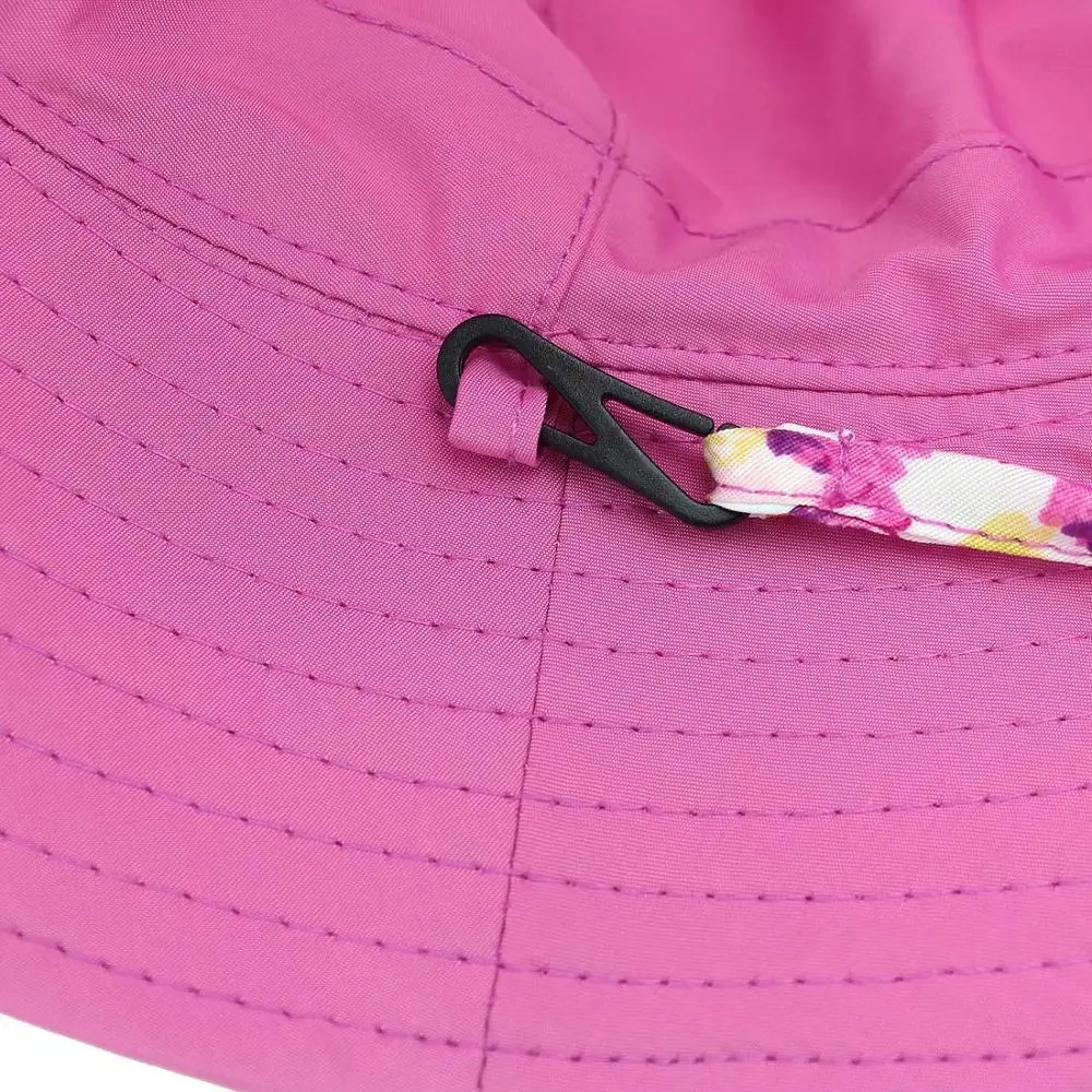 Соединительная женская шляпа ведро с широкими полями упаковываемая хлопковая Двусторонняя Солнцезащитная шляпа со съемным шнуром для лета