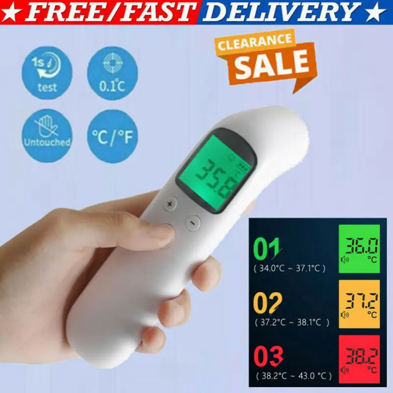 

Infrared Temporal Forehead Thermometer Digital LCD