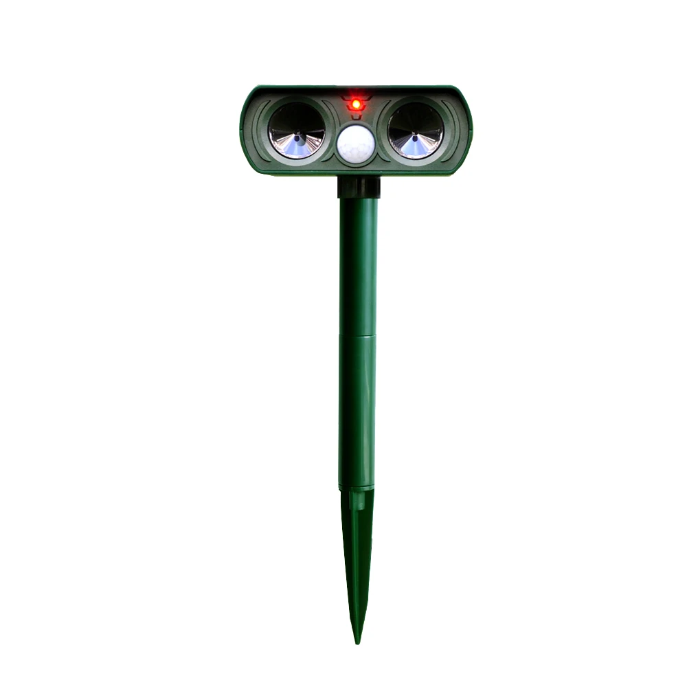 Electronic Ultrasonic Cat Repeller RC-510 Outdoor Insect Animal Garden Dogs Solar Power Repeller 0.5W 0.12A Announciator Yard