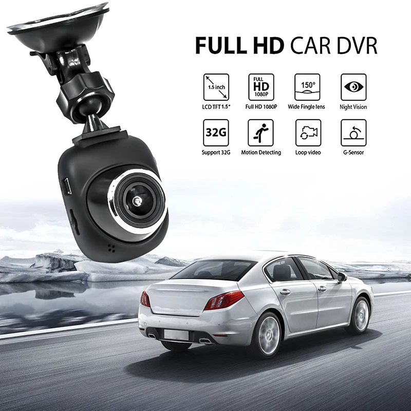 Мини Автомобильный Регистраторы Высокое Разрешение DVR 1080p Широкий формат Камера обнаружение движения, Новое поступление