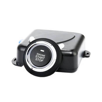 

Car Smart Alarm System Push Engine Start Stop Button Lock 12V With Remote Keyless Entry System Ignition Immobilizer New
