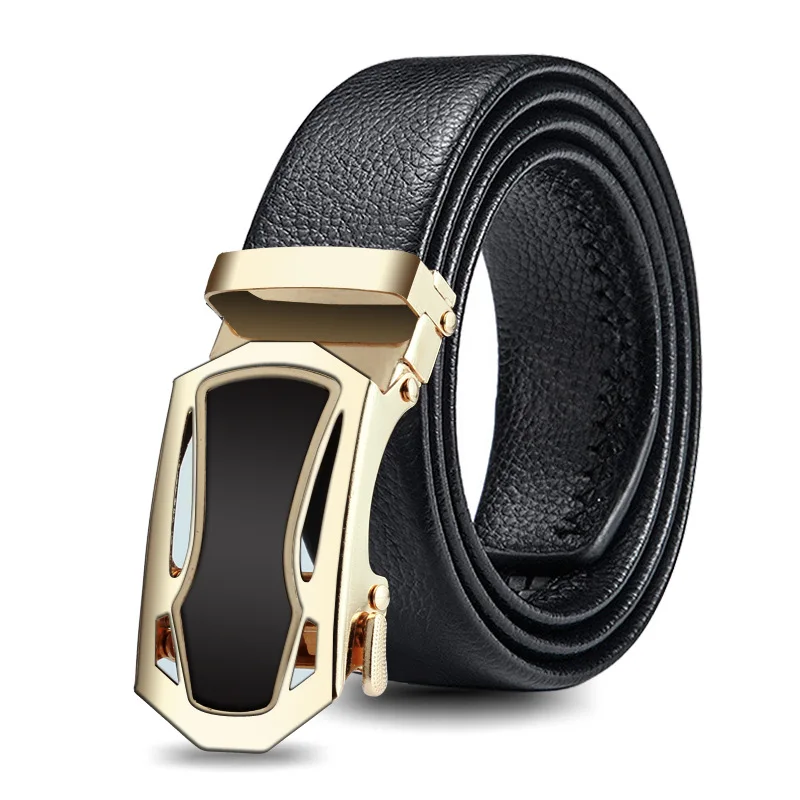 

Men's High quality automatic buckle belt Sports car styling buckle bark texture Business fashion casual jeans belt p86
